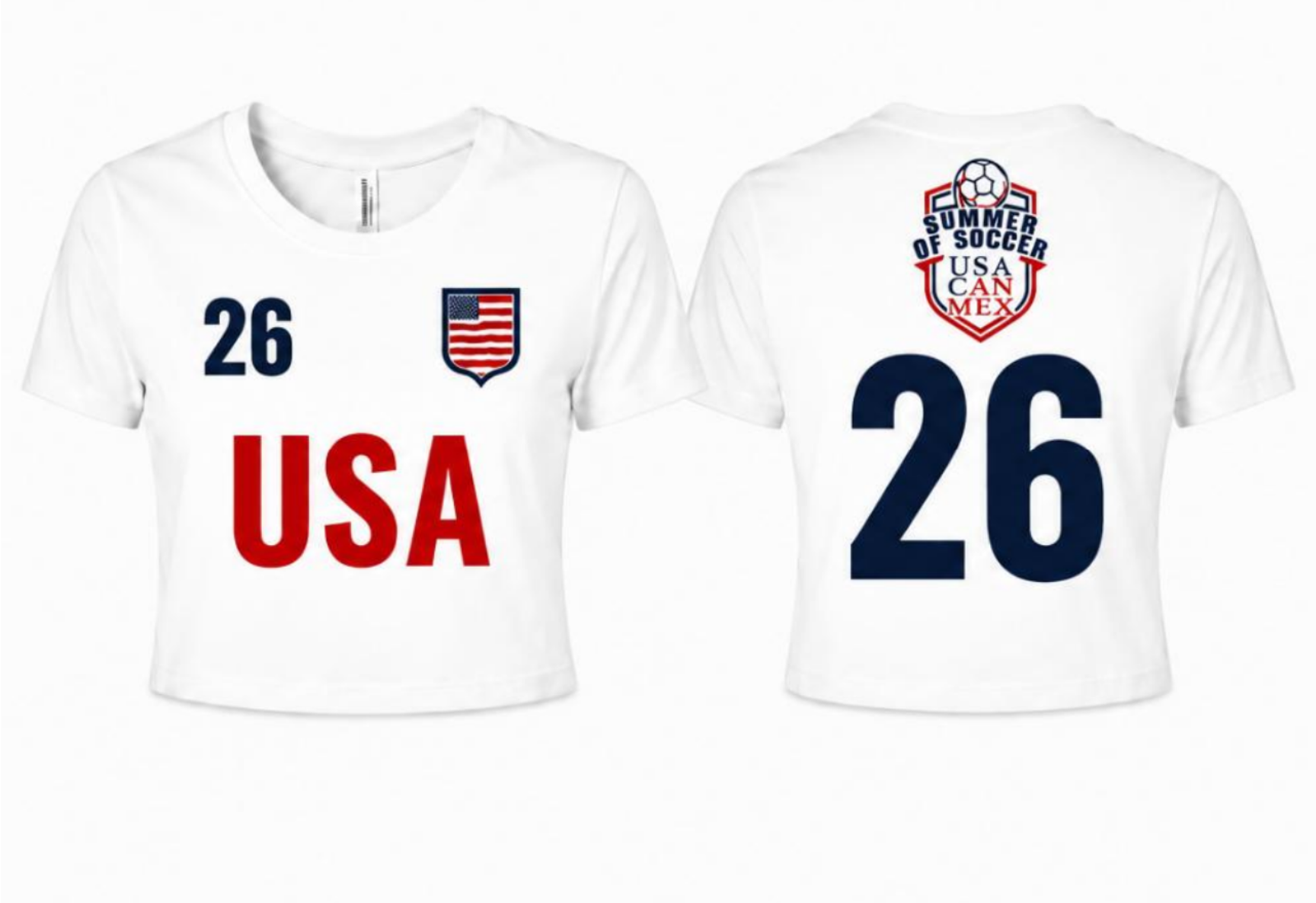 USA Next Level Women's Crop Tee