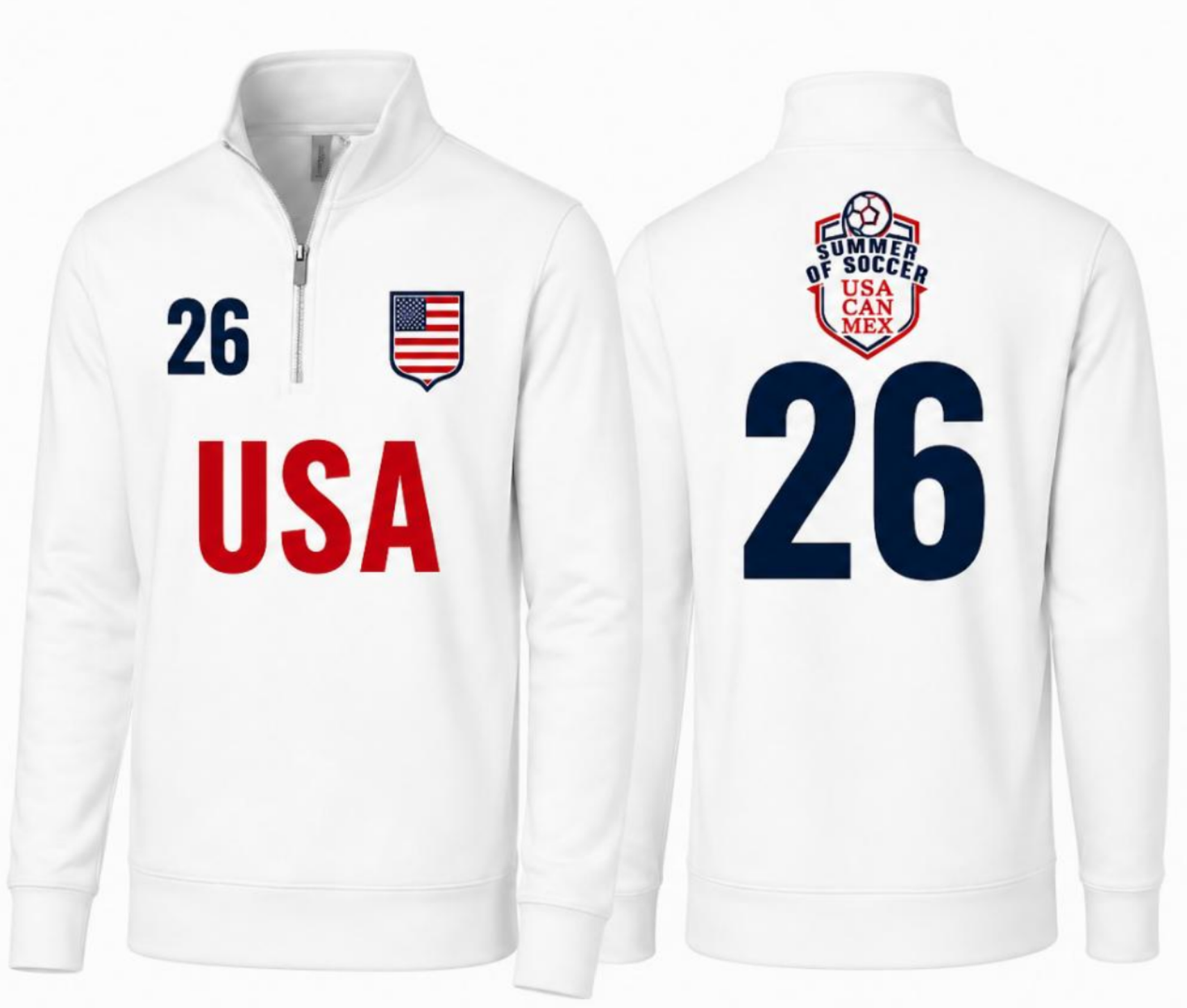 USA Next Level Unisex Quarter Zip
