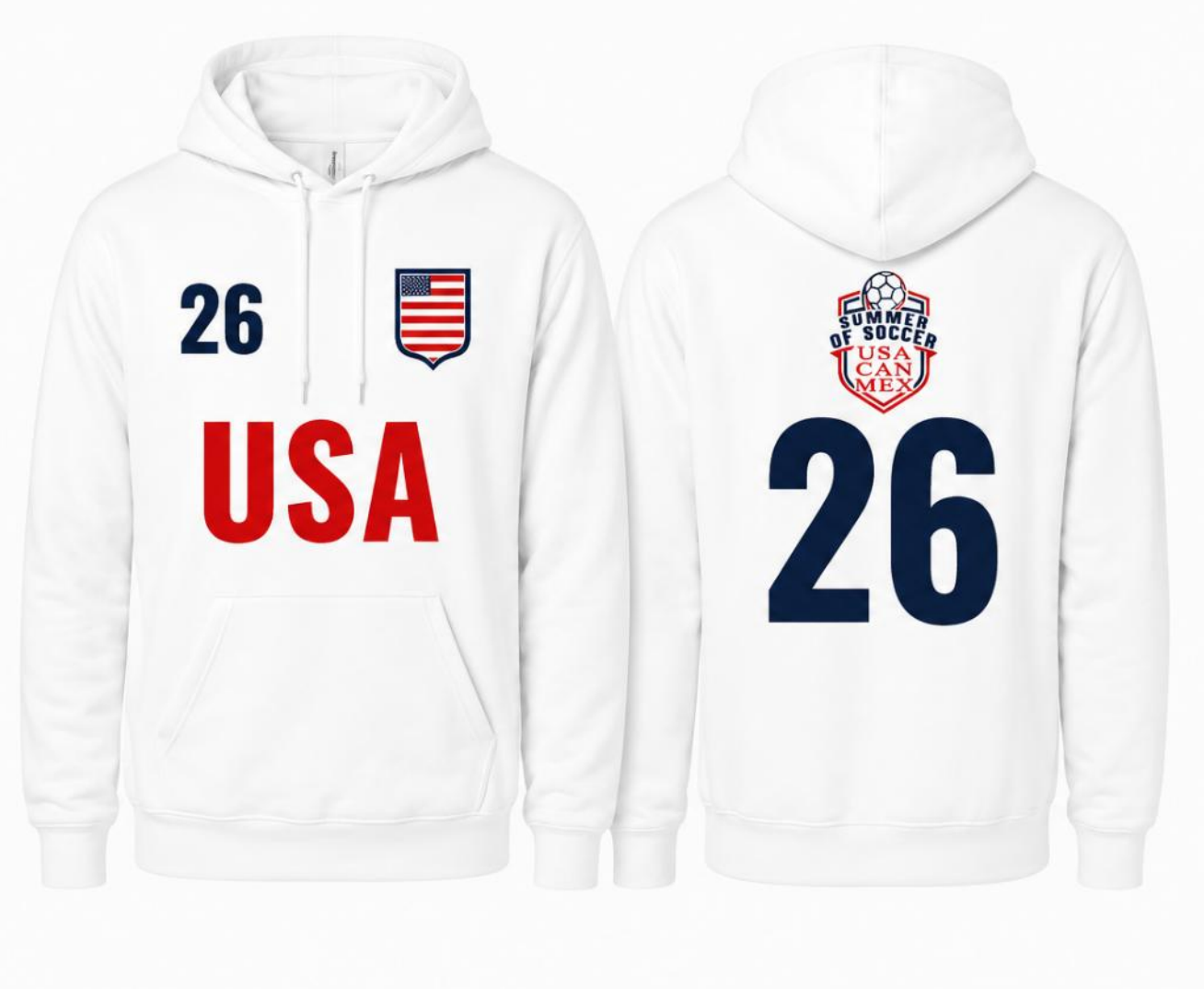 USA American Apparel Unisex Fleece Hoodie