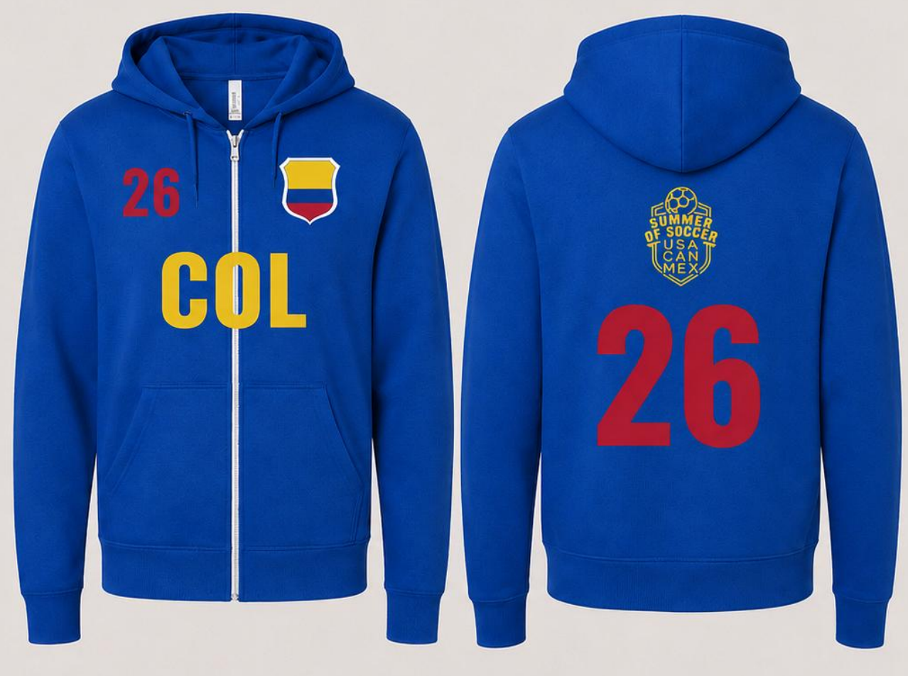 COL Bella + Canvas Unisex Full Zip Hoodie