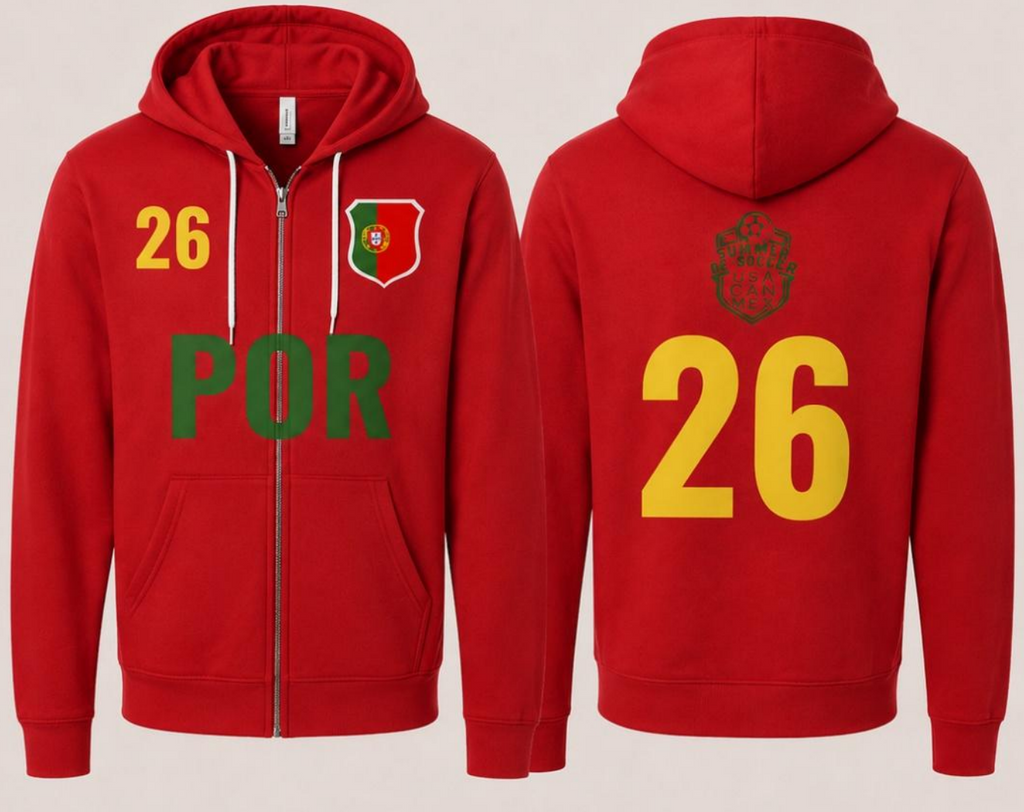 POR Bella + Canvas Unisex Full Zip Hoodie