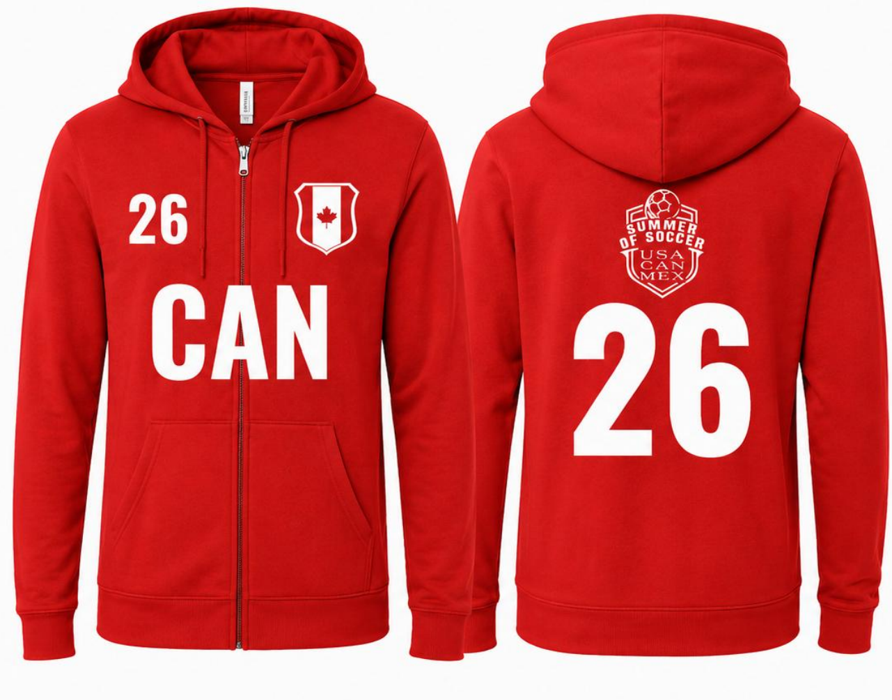 CAN Bella + Canvas Unisex Full Zip Up