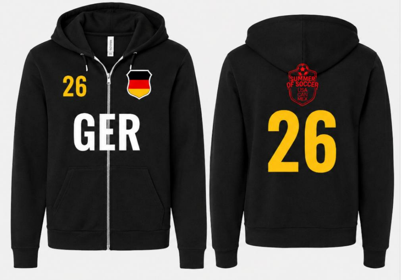 GER Bella + Canvas Full Zip Hoodie