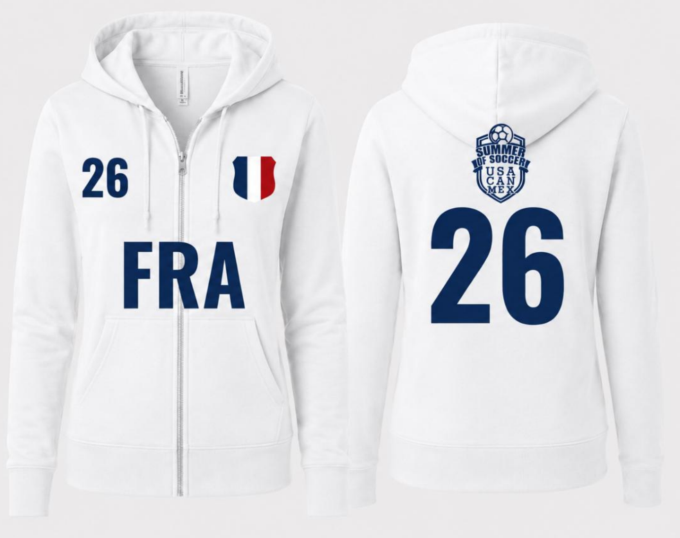 FRA Bella + Canvas Unisex Full Zip Up