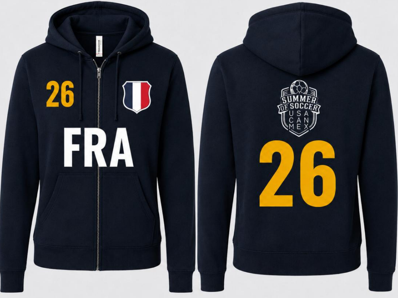 FRA Bella + Canvas Unisex Full Zip Up