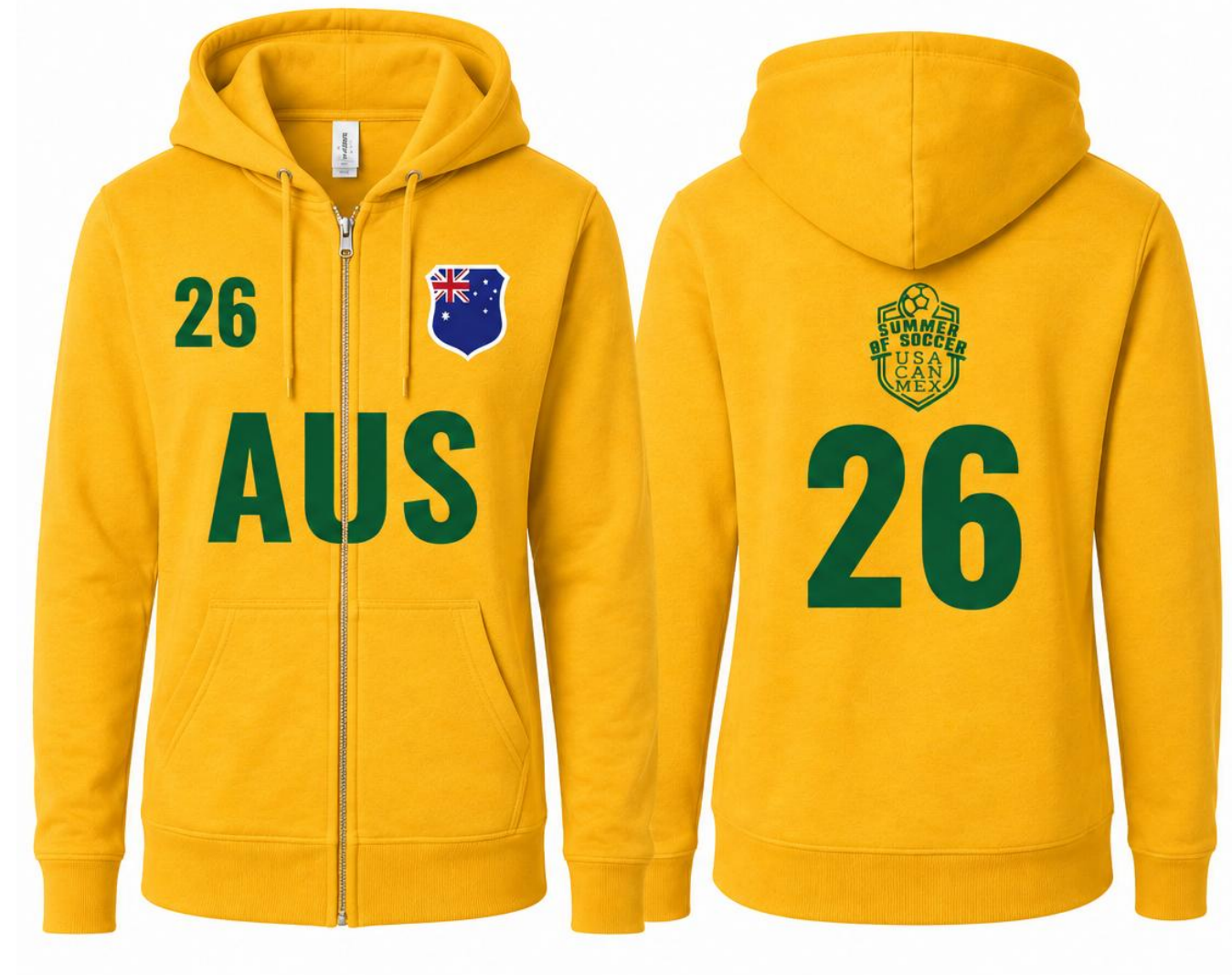 AUS Bella + Canvas Unisex Full Zip Up