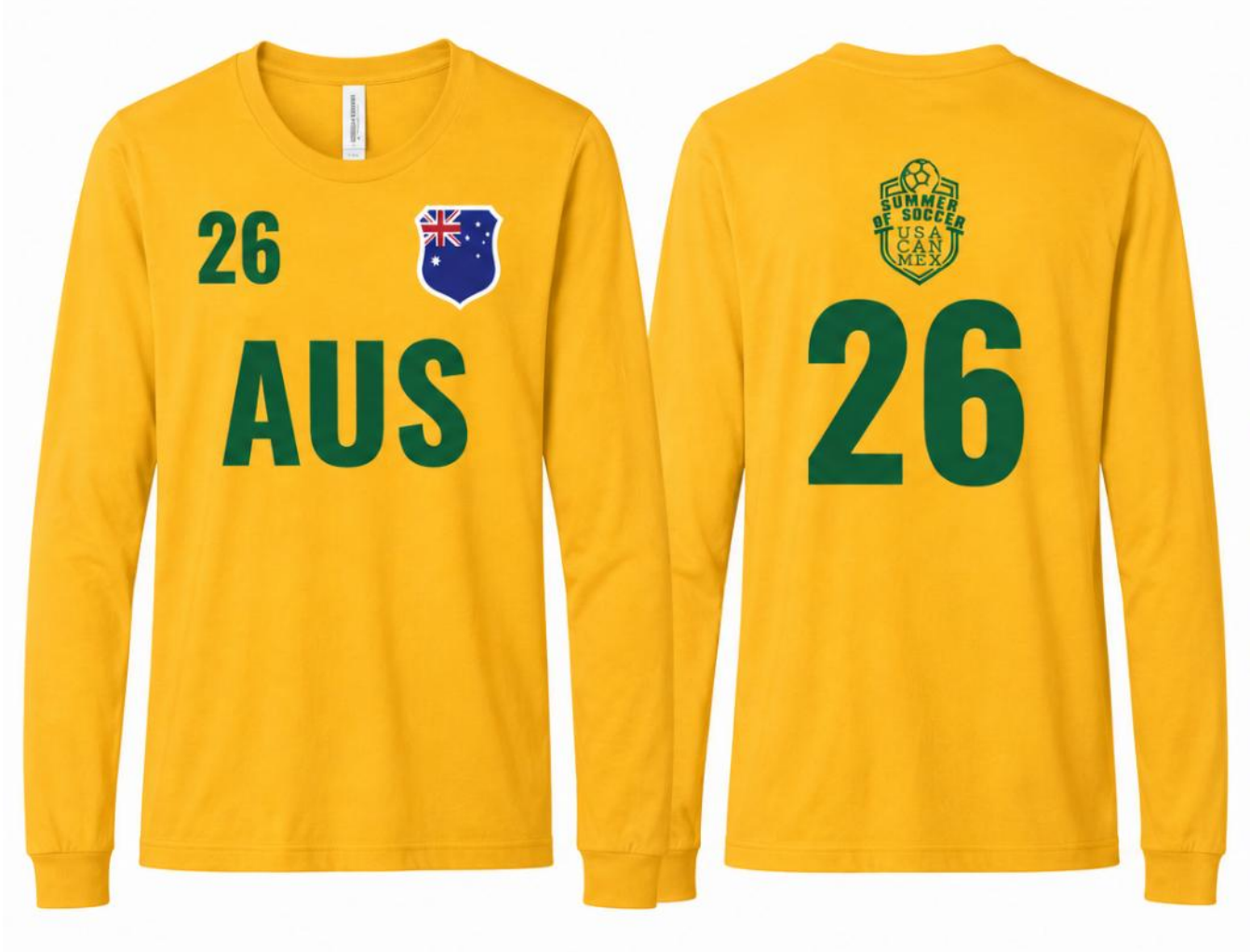 AUS Bella + Canvas Unisex Jersey Long Sleeve