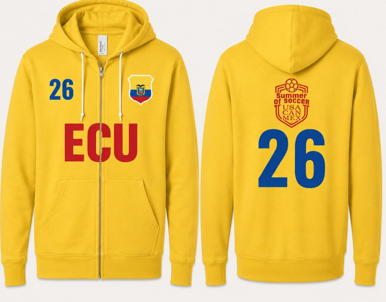 ECU Bella + Canvas Unisex Full Zip Hoodie