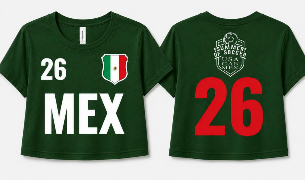 MEX Next Level Women's Jersey Crop Tee