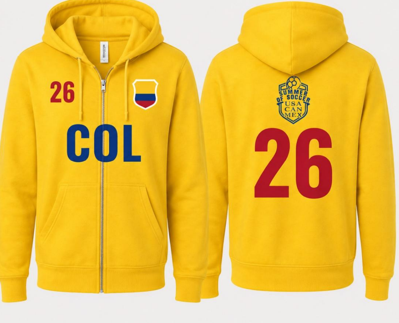 COL Bella + Canvas Unisex Full Zip Hoodie