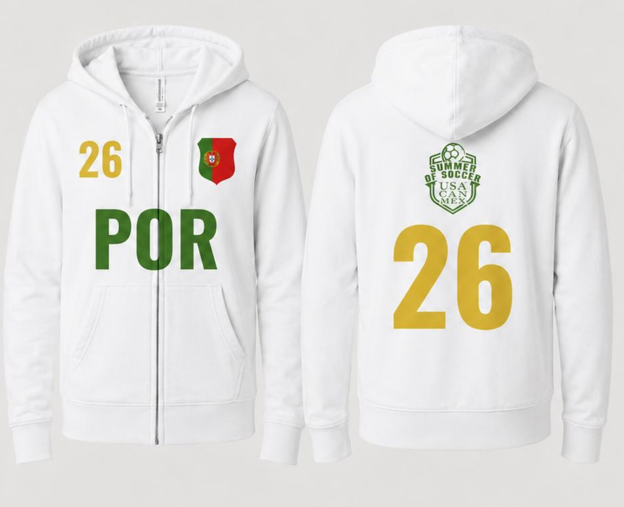 POR Bella + Canvas Unisex Full Zip Hoodie