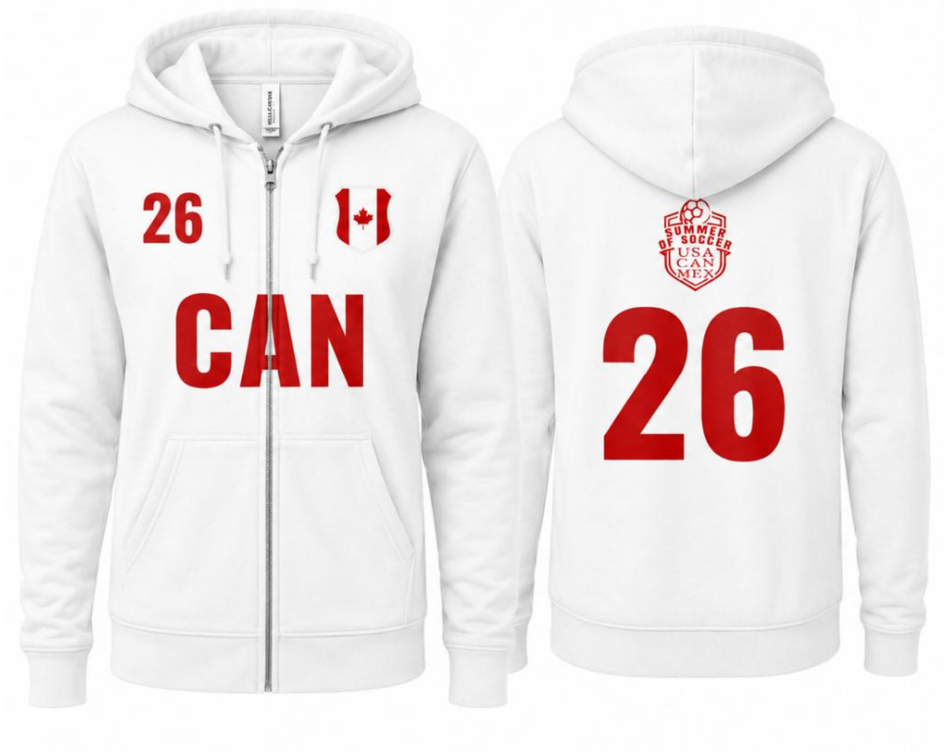 CAN Bella + Canvas Unisex Full Zip Up